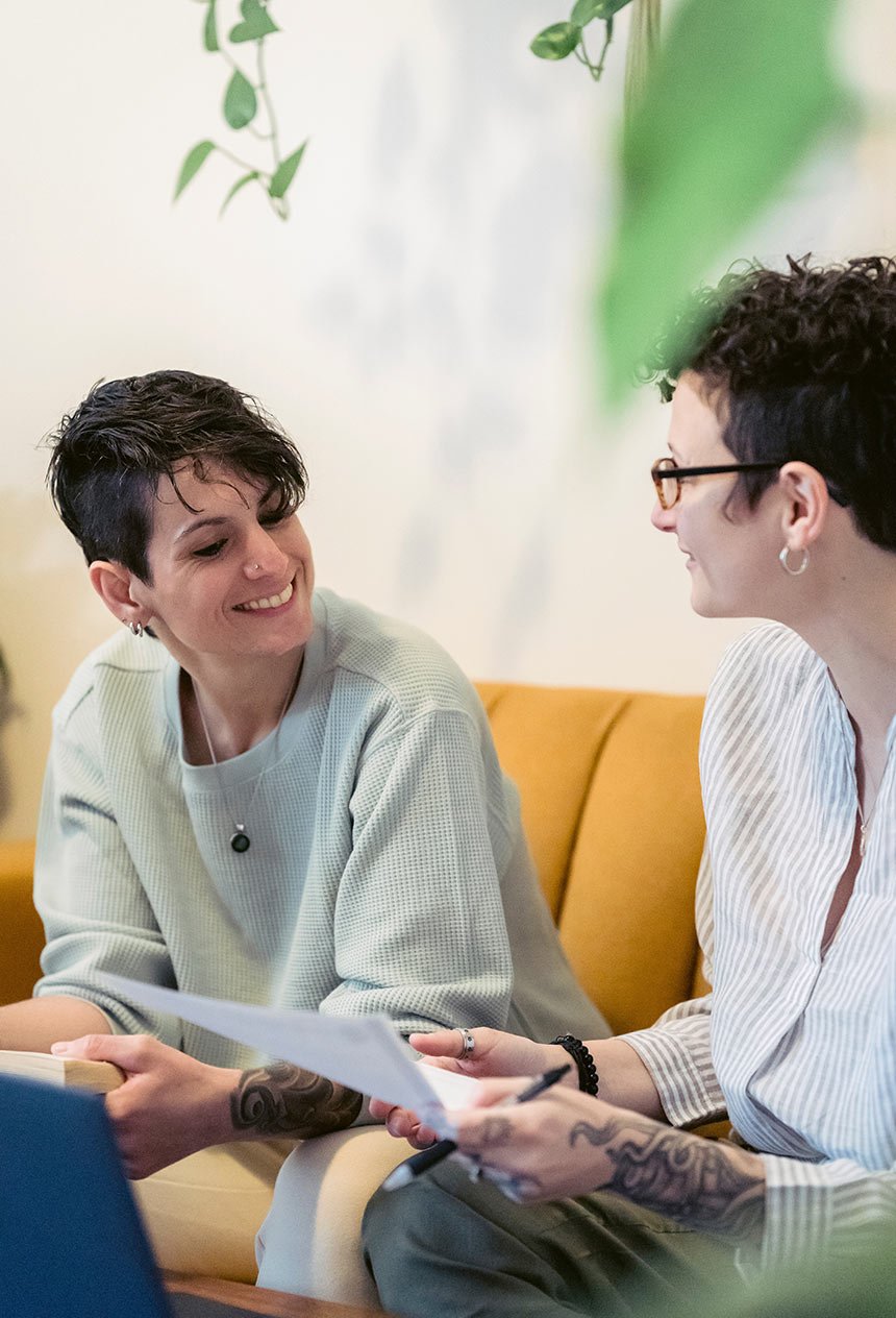 Two Women Talking Two Women Talking