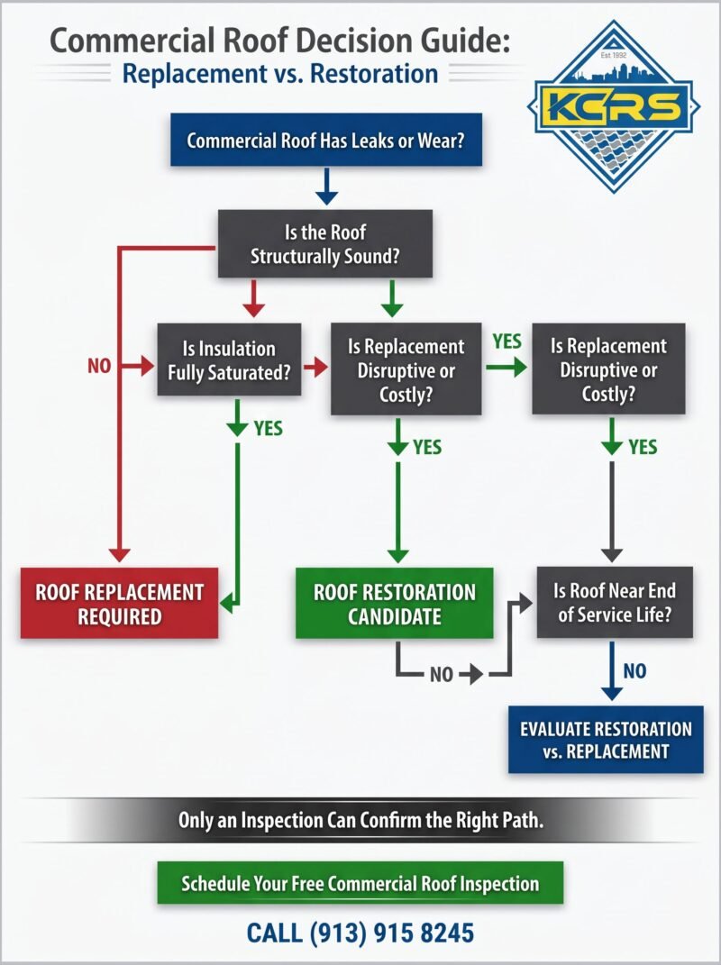 Commercial Roof Decision Guide - Replacement VS Restoration