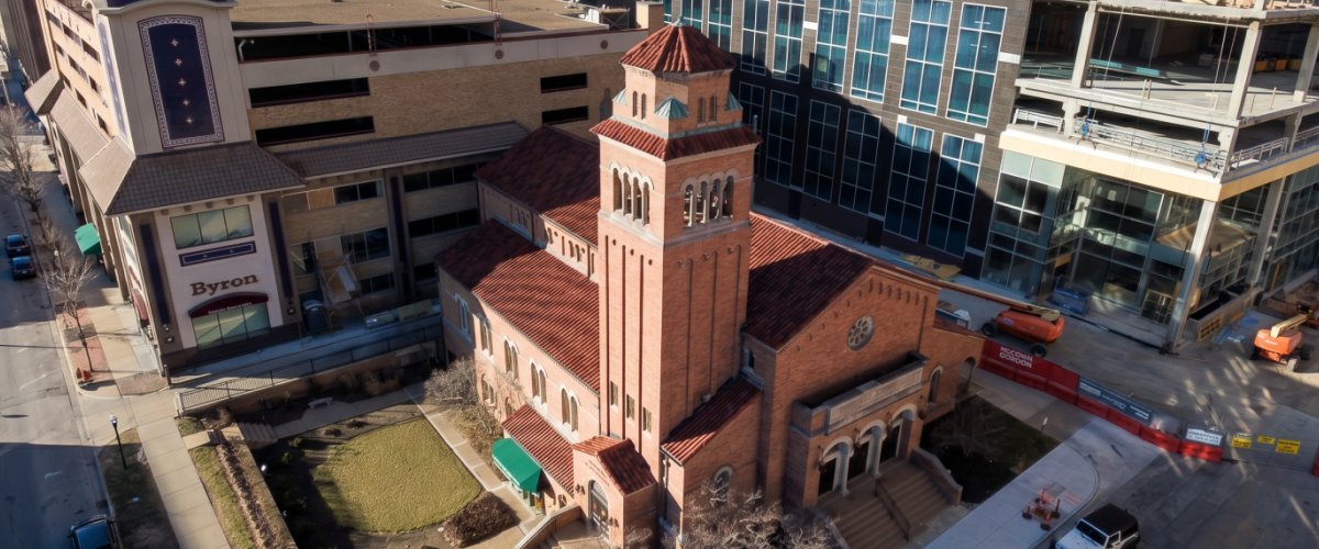 Clay Tile Roof Installation – Major Church with Steeple