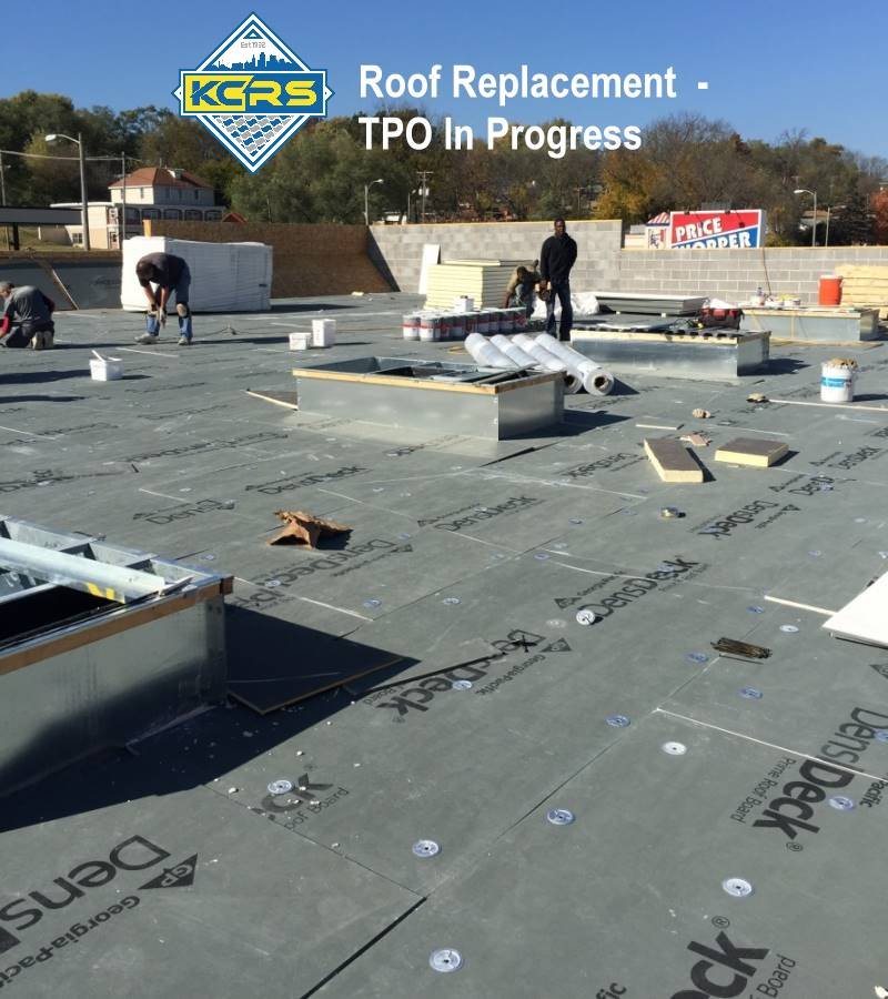Roof-Replacement-In-Progress-TPO-Roof New TPO Roof In Progress